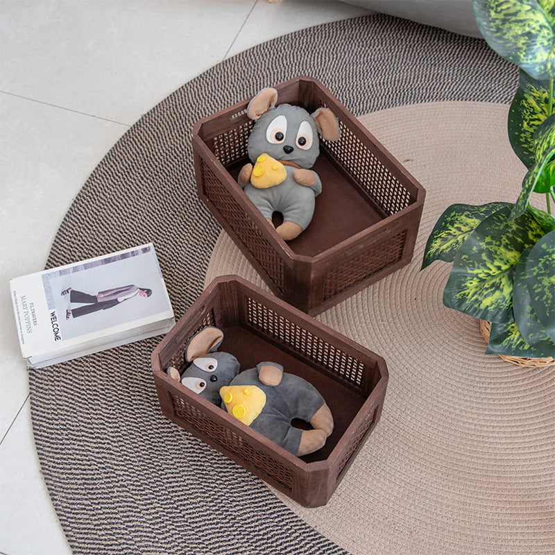 Storage Basket Molded Plastic | Thrascher