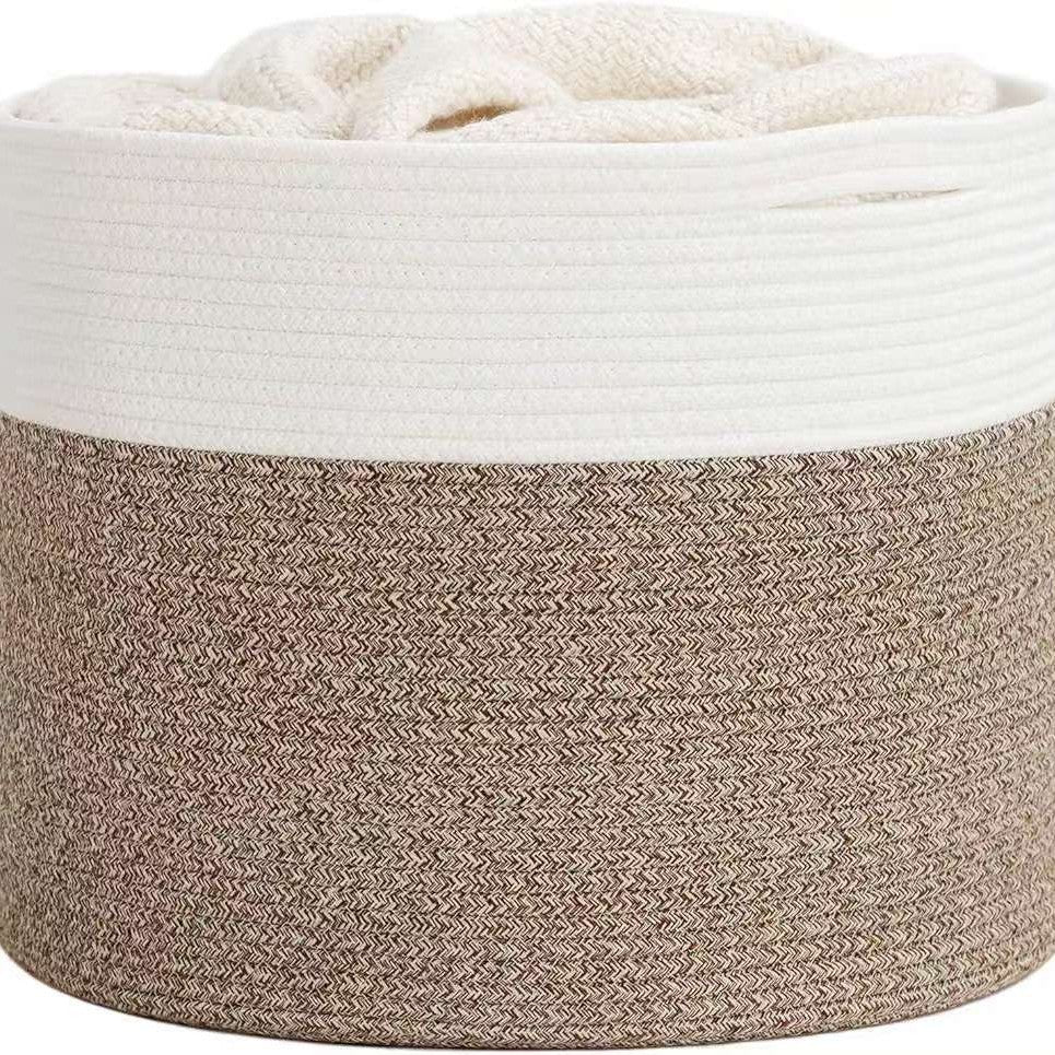 Storage Basket White Flax | Thrascher