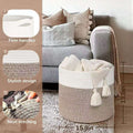 Storage Basket White Flax | Thrascher