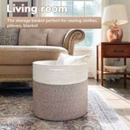 Storage Basket White Flax | Thrascher