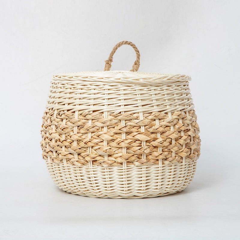 Storage Basket White Green | Thrascher