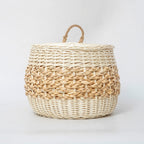 Storage Basket White Green | Thrascher