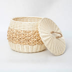 Storage Basket White Green | Thrascher