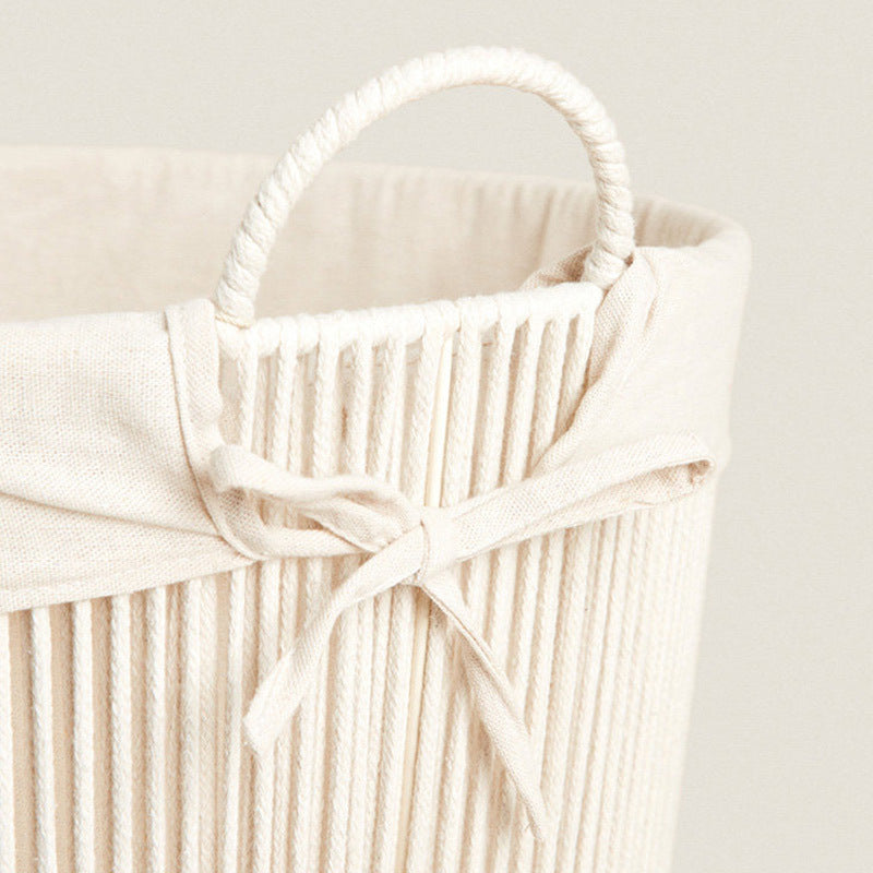 Storage Basket White Minimalist Design | Thrascher
