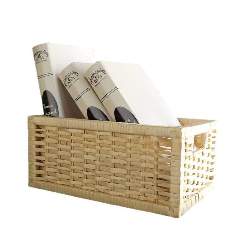 Storage Basket with Decorative Strawberry Fabric | Thrascher