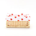 Storage Basket with Decorative Strawberry Fabric | Thrascher