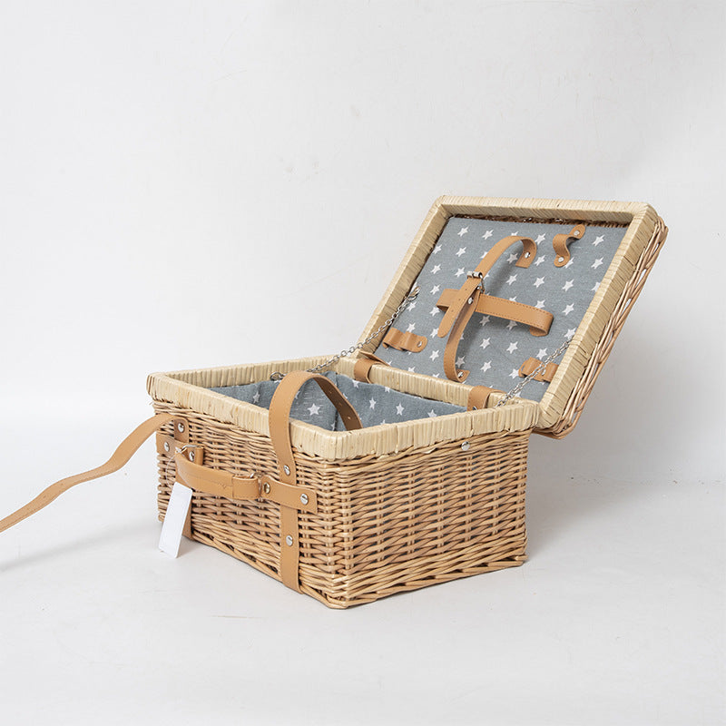 Storage Basket with Practical Lid Handwoven | Thrascher
