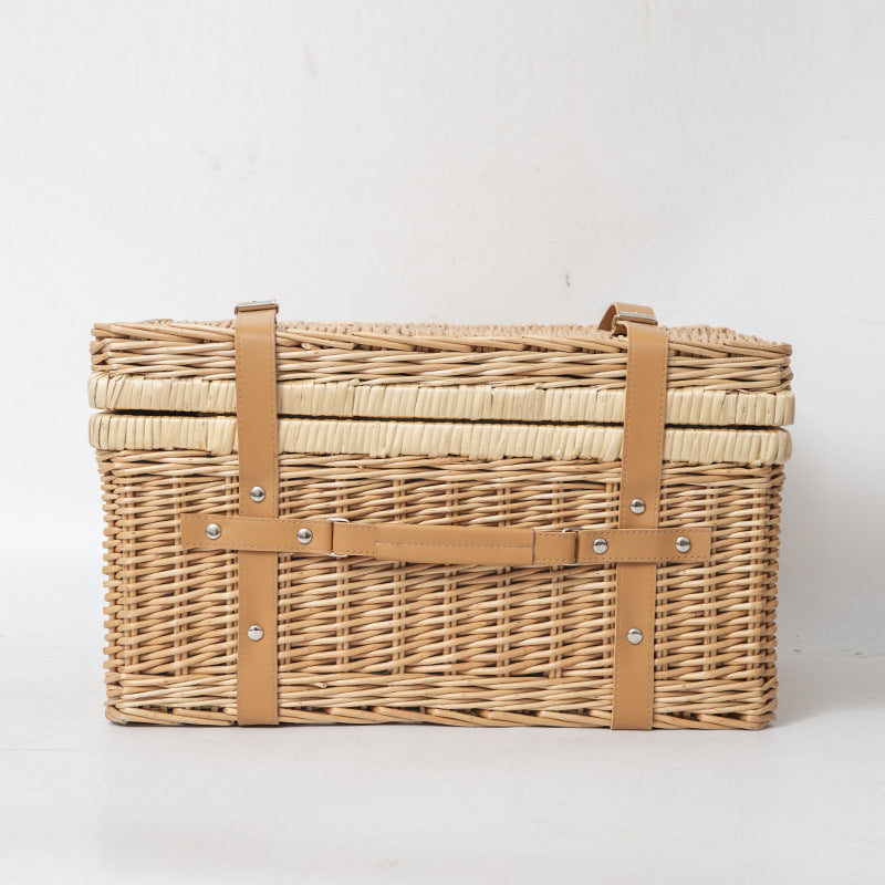 Storage Basket with Practical Lid Handwoven | Thrascher