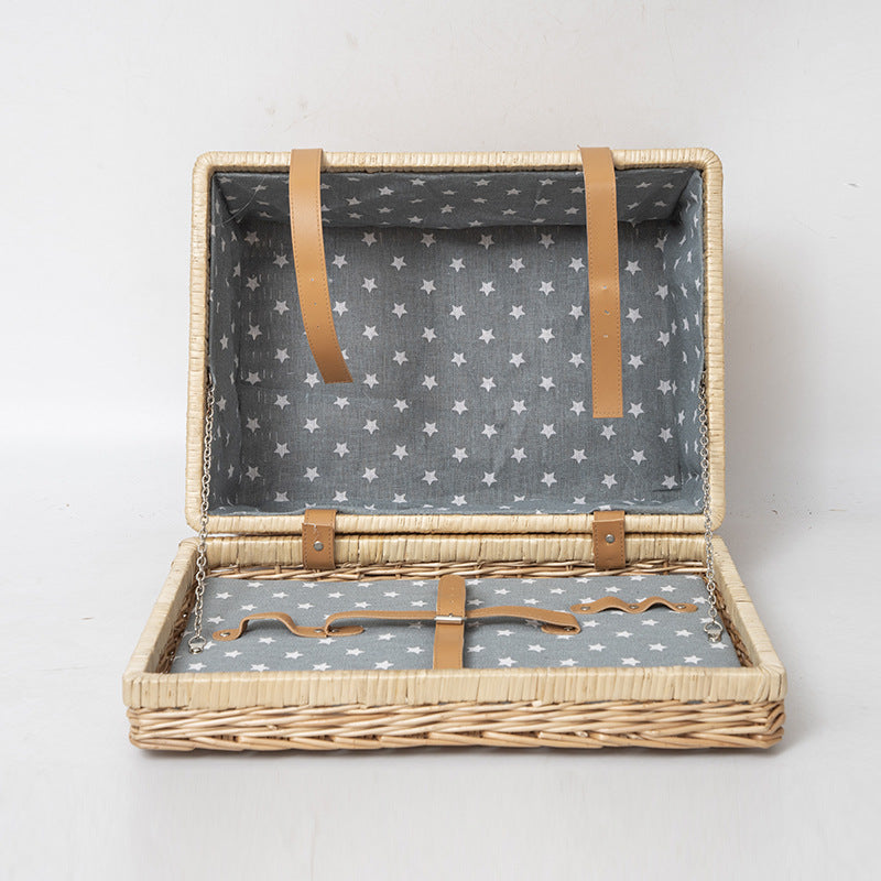 Storage Basket with Practical Lid Handwoven | Thrascher