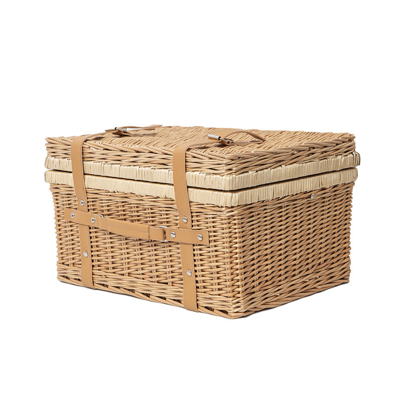 Storage Basket with Practical Lid Handwoven | Thrascher