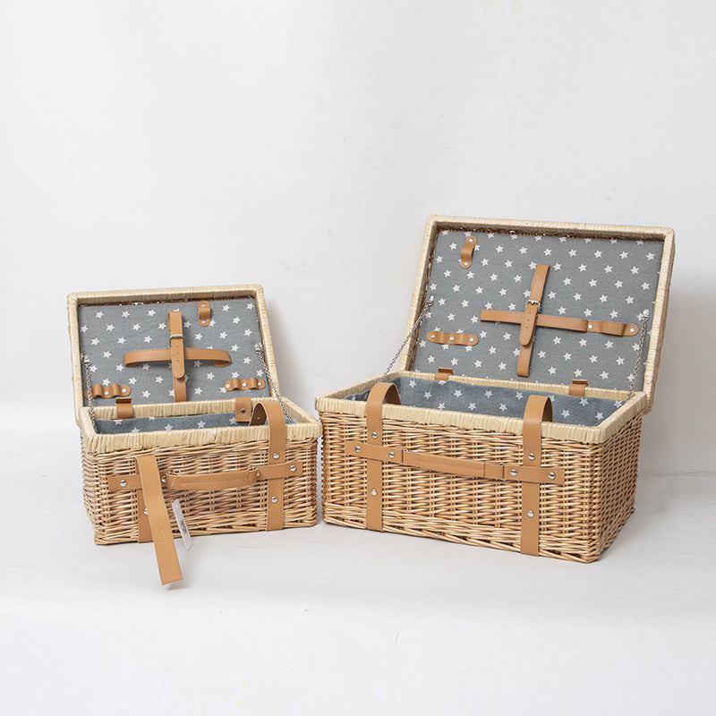Storage Basket with Practical Lid Handwoven | Thrascher