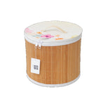 Storage Basket with Zipper and Floral Design | Thrascher