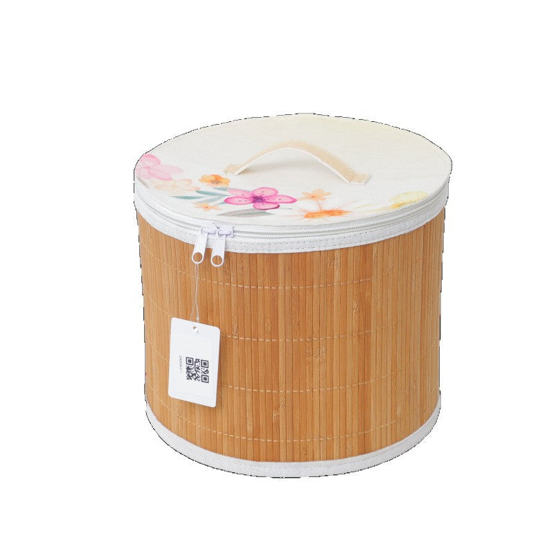 Storage Basket with Zipper and Floral Design | Thrascher
