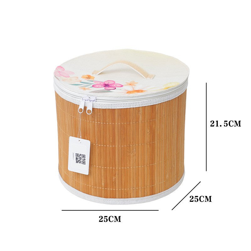 Storage Basket with Zipper and Floral Design | Thrascher