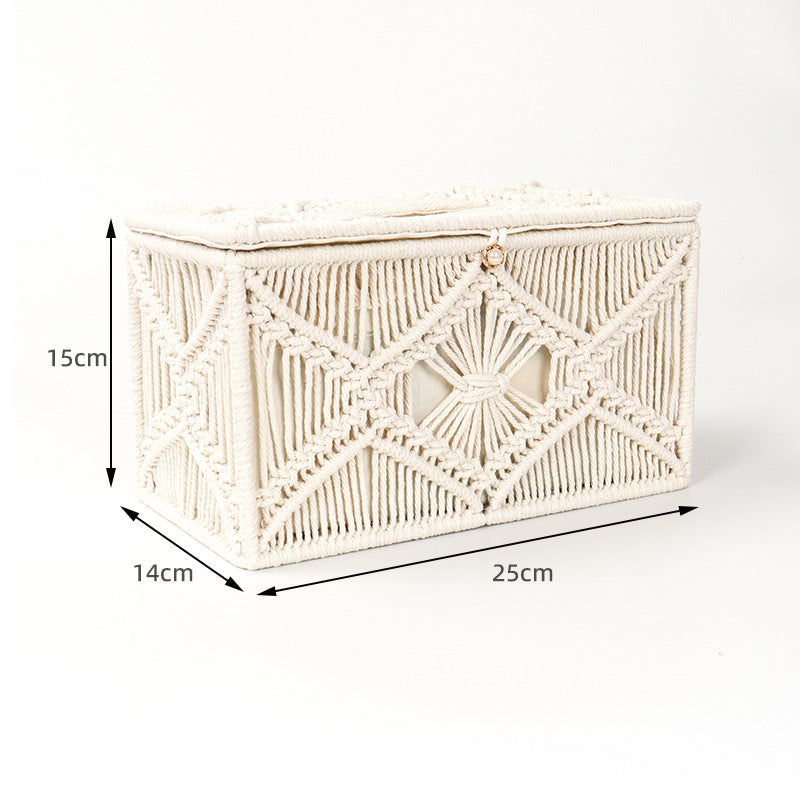 Storage Box Cotton Macrame | Thrascher