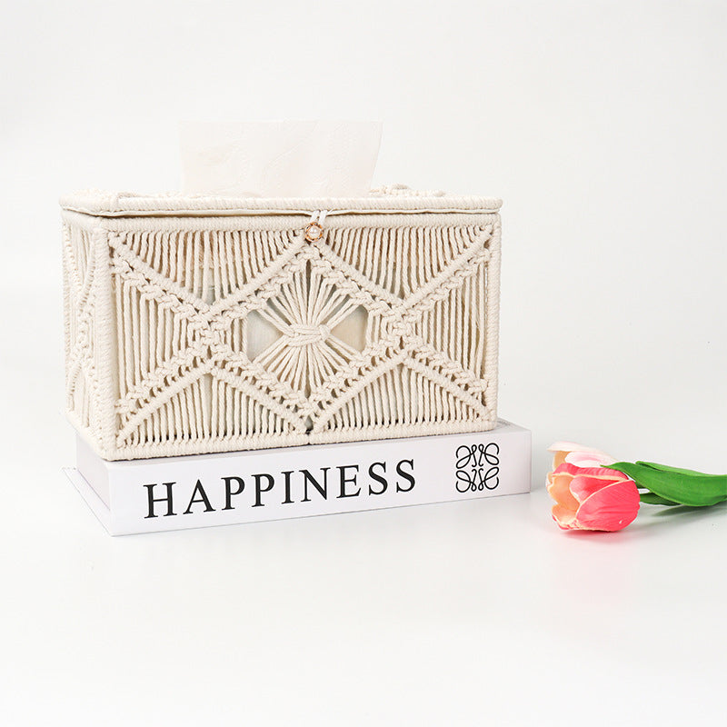 Storage Box Cotton Macrame | Thrascher