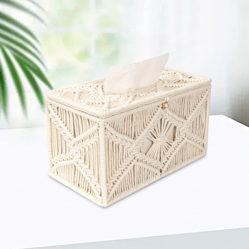 Storage Box Cotton Macrame | Thrascher