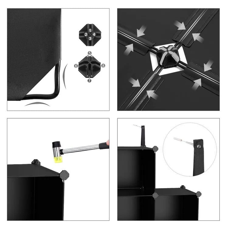 Storage Organizer Black 4 Layers | Thrascher