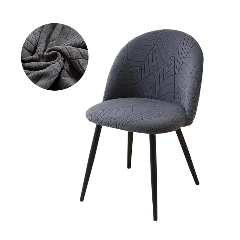 Stretch Velvet Low-Back Chair Covers for Dining and Vanity Chairs, view 12