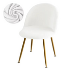 Stretch Velvet Low-Back Chair Covers for Dining and Vanity Chairs, view 16