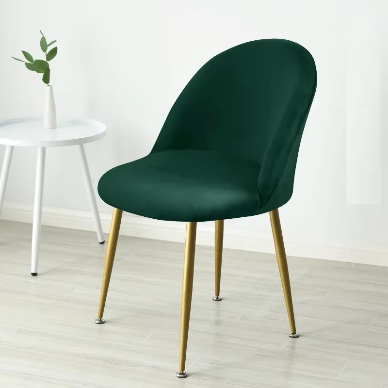 Stretch Velvet Low-Back Chair Covers for Dining and Vanity Chairs, view 4