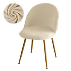 Stretch Velvet Low-Back Chair Covers for Dining and Vanity Chairs, view 6