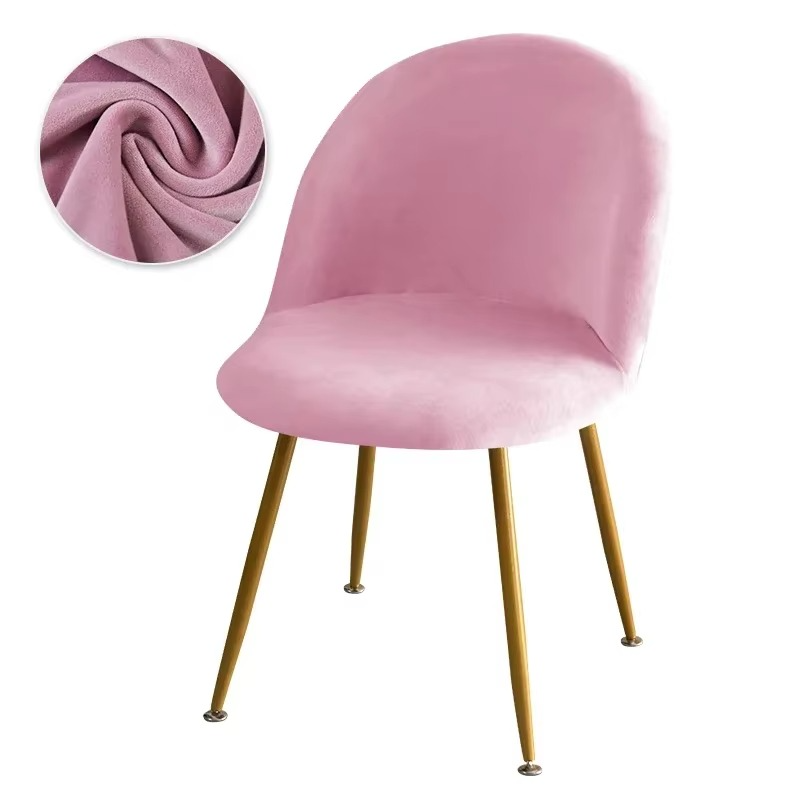 Stretch Velvet Low-Back Chair Covers for Dining and Vanity Chairs, view 7