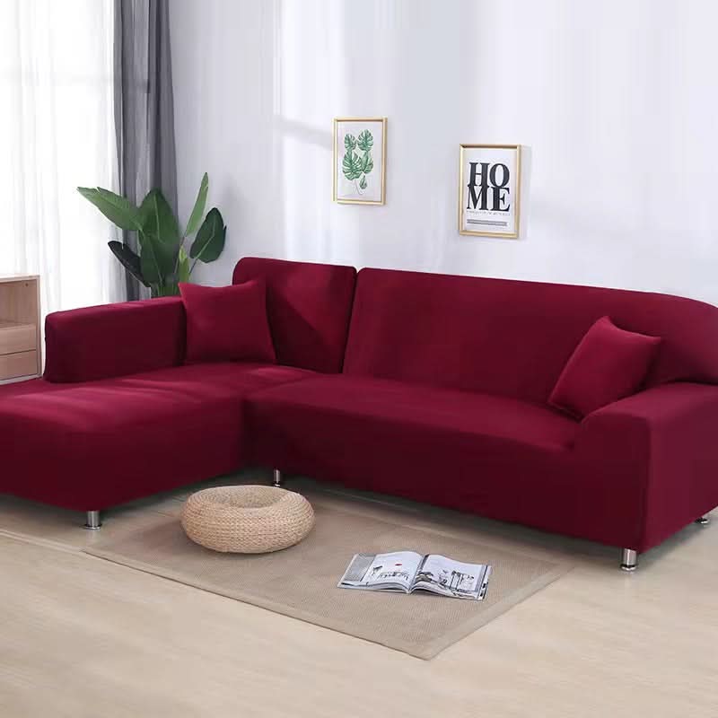 Stretch Velvet Sofa Cover, 92% Polyester, 8% Spandex