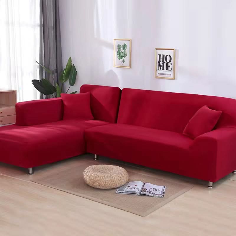 Stretch Velvet Sofa Cover, 92% Polyester, 8% Spandex
