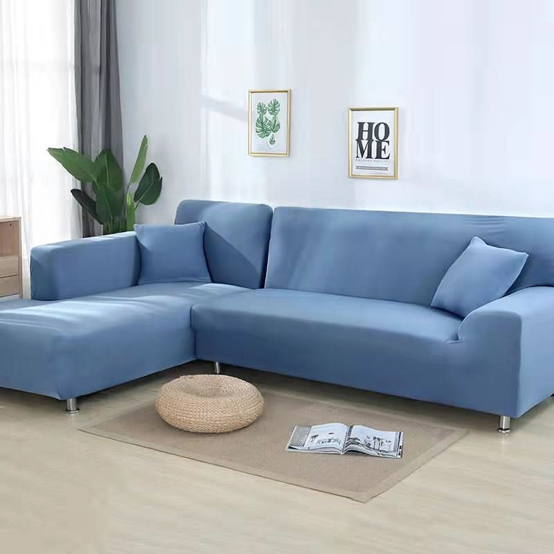 Stretch Velvet Sofa Cover, 92% Polyester, 8% Spandex