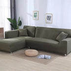 Stretch Velvet Sofa Cover, 92% Polyester, 8% Spandex