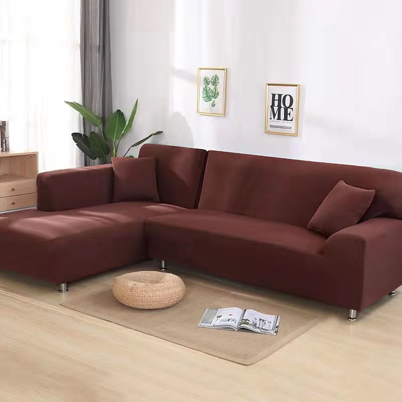 Stretch Velvet Sofa Cover, 92% Polyester, 8% Spandex
