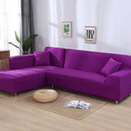 Stretch Velvet Sofa Cover, 92% Polyester, 8% Spandex