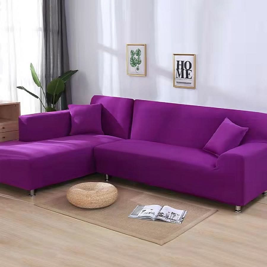Stretch Velvet Sofa Cover, 92% Polyester, 8% Spandex