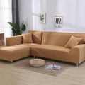 Stretch Velvet Sofa Cover, 92% Polyester, 8% Spandex
