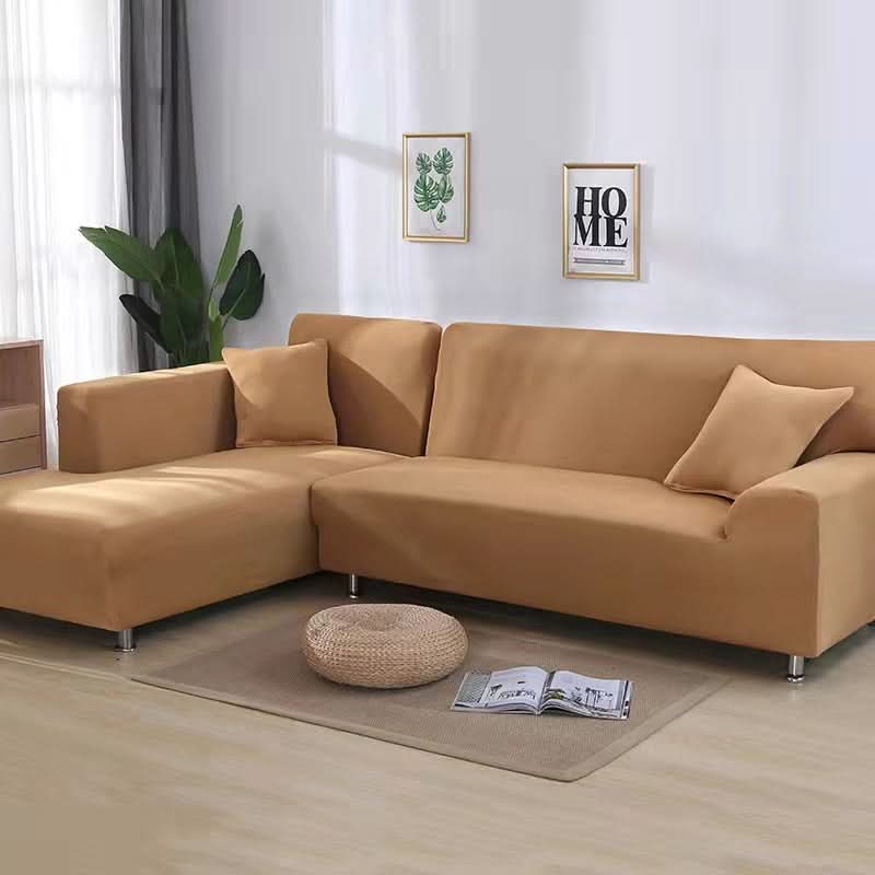 Stretch Velvet Sofa Cover, 92% Polyester, 8% Spandex