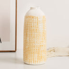 Stylish Ceramic Vase Yellow Blue | Thrascher