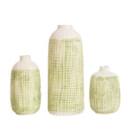 Stylish Ceramic Vase Yellow Blue | Thrascher
