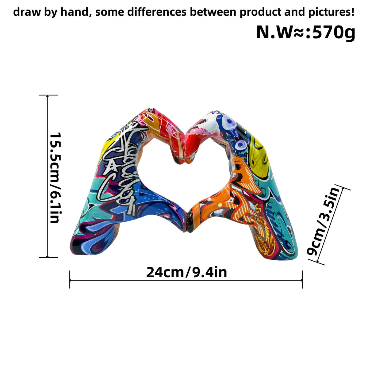 Stylish Hand Sculptures with Colorful Design | Thrascher
