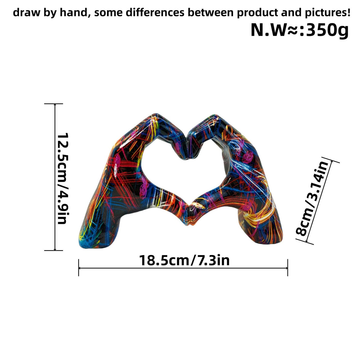 Stylish Hand Sculptures with Colorful Design | Thrascher