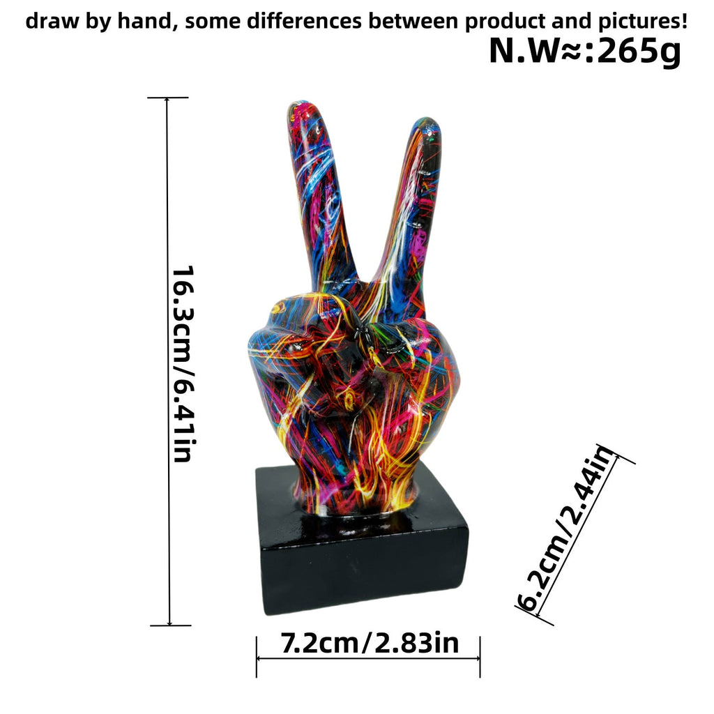 Stylish Hand Sculptures with Colorful Design | Thrascher
