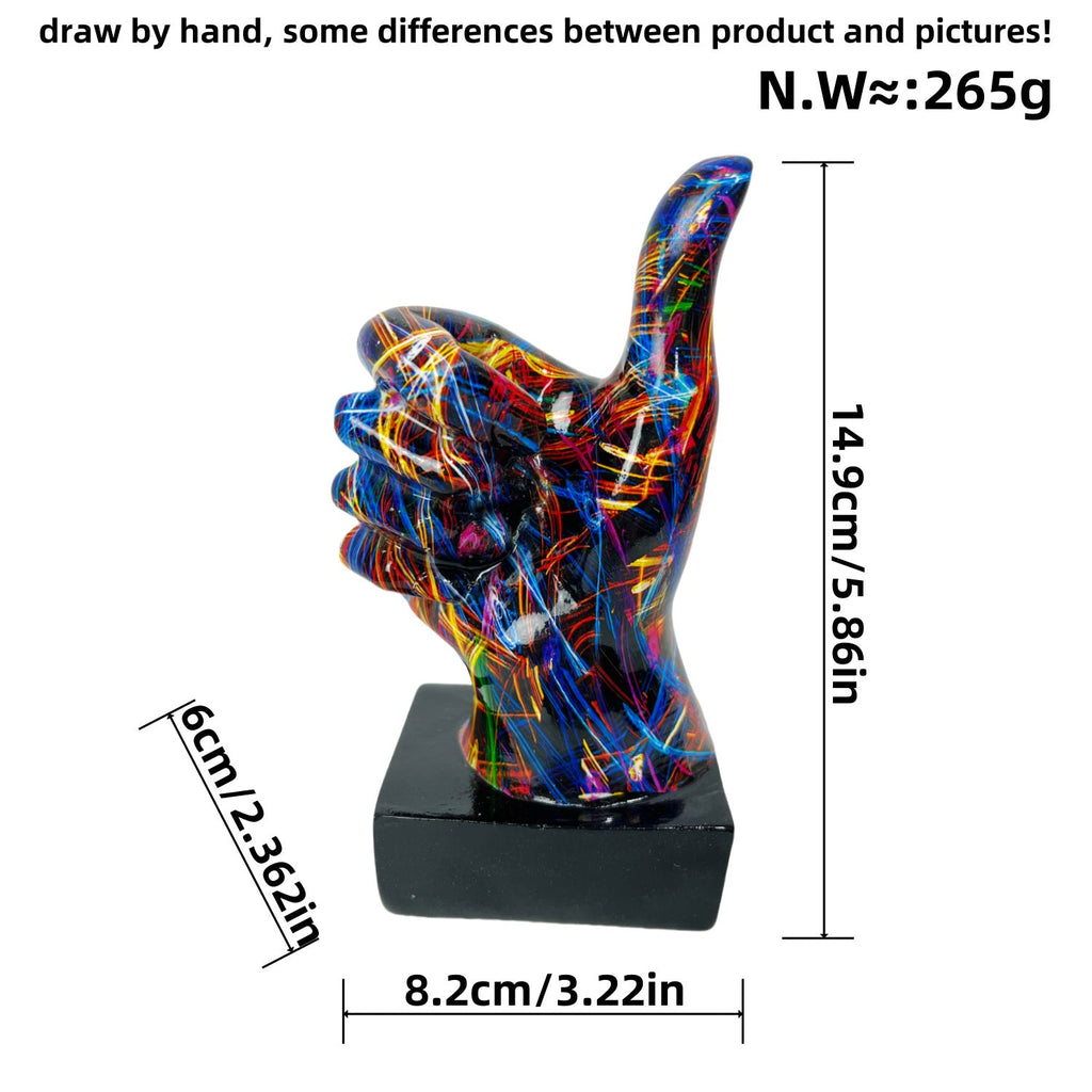Stylish Hand Sculptures with Colorful Design | Thrascher