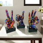 Stylish Hand Sculptures with Colorful Design | Thrascher