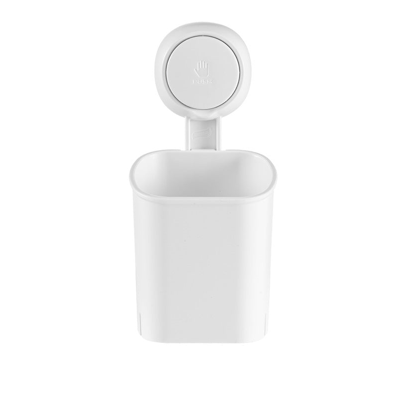 Suction-Cup Toothbrush Holder, White Plastic, 5 kg Capacity, view 11