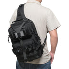 Tactical Shoulder Messenger Backpack with Modular MOLLE System, view 5