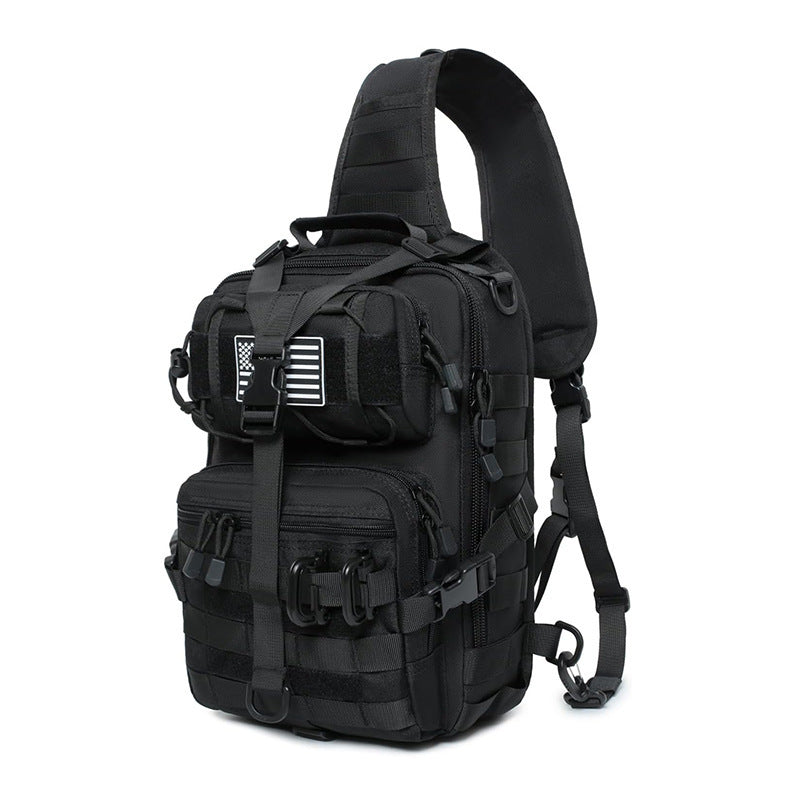 Tactical Shoulder Messenger Backpack with Modular MOLLE System
