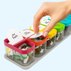 7-Day Pill Organizer with Separate Daily Compartments