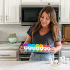 7-Day Pill Organizer with Separate Daily Compartments