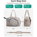 Tennis Gear Tote with Padded Racket Compartment, Adjustable Straps, view 3
