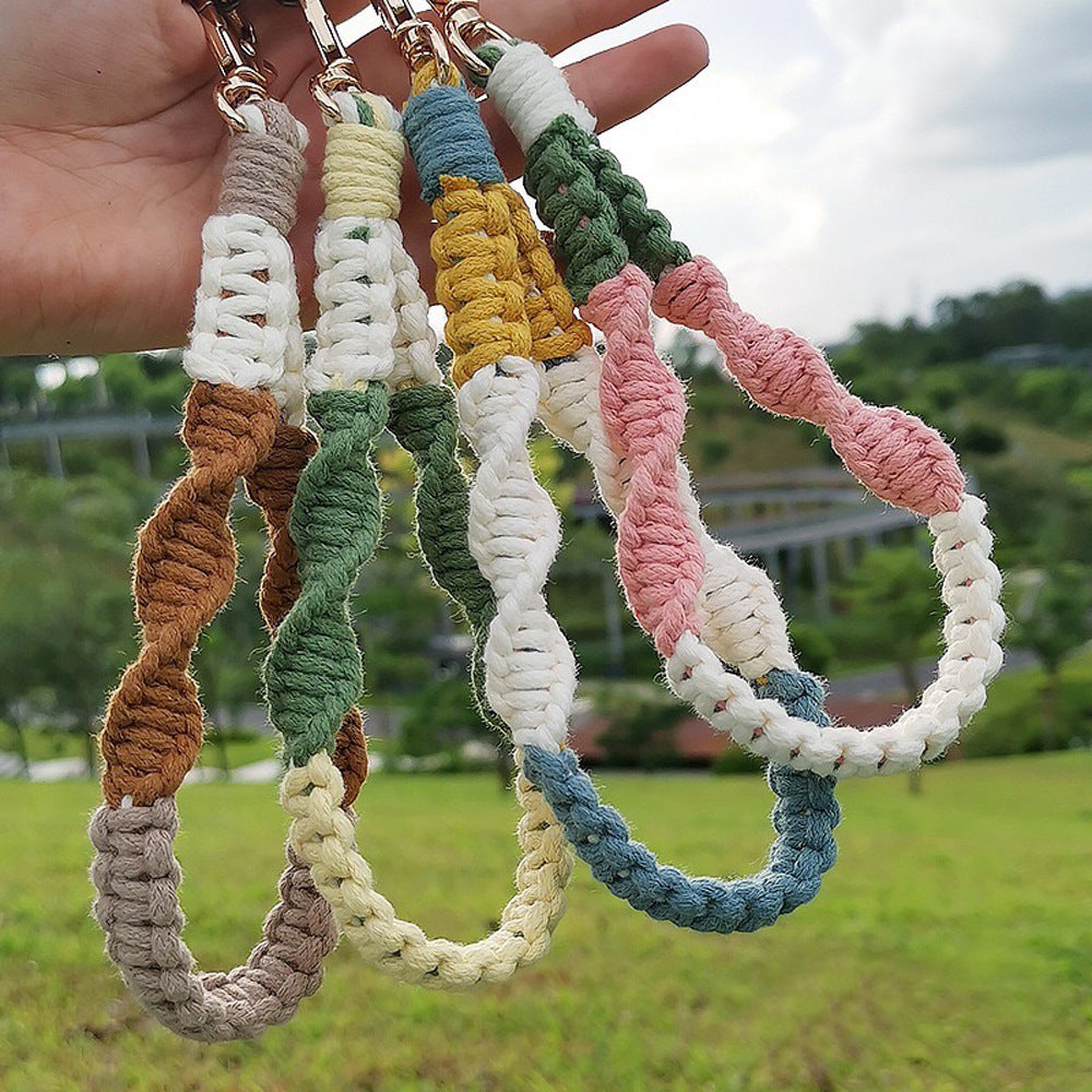 Textured Macrame Keychain Holder | Thrascher